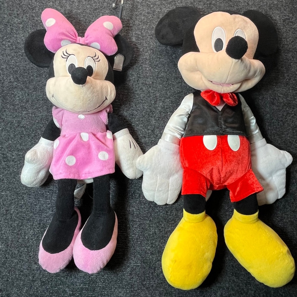 2- Disney Plush 22in Mickey Minnie Mouse Club‎ Classic Collectible 2016